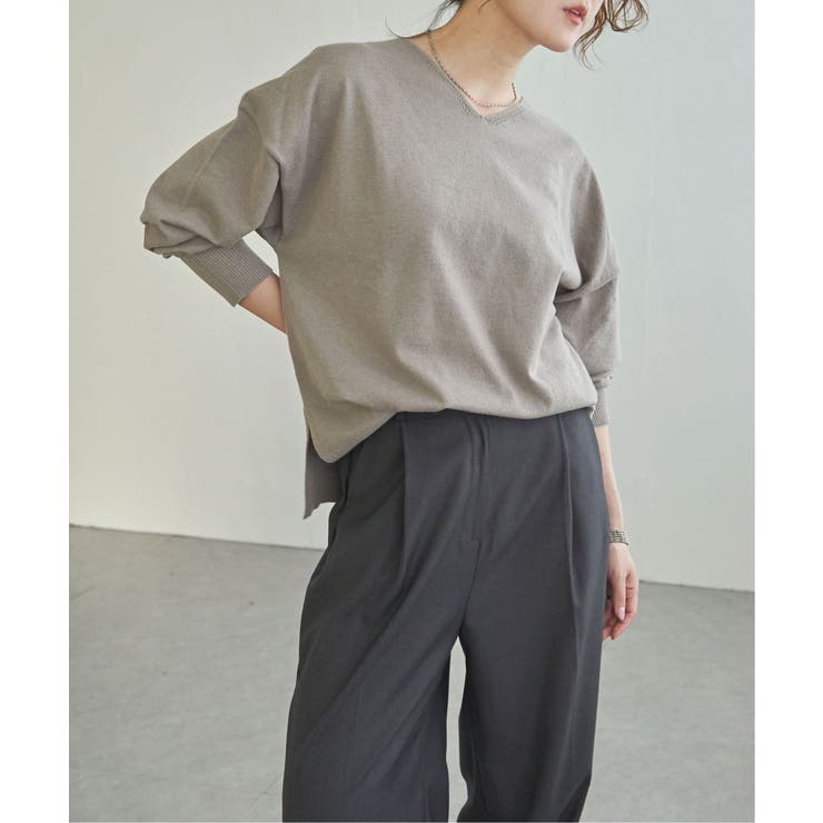 ソフトタッチアイレットVネックプルオーバー | Lbc with Life | 詳細画像23