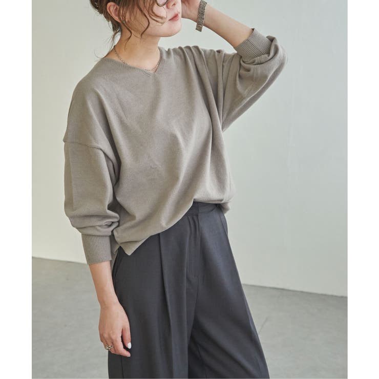 ソフトタッチアイレットVネックプルオーバー | Lbc with Life | 詳細画像24