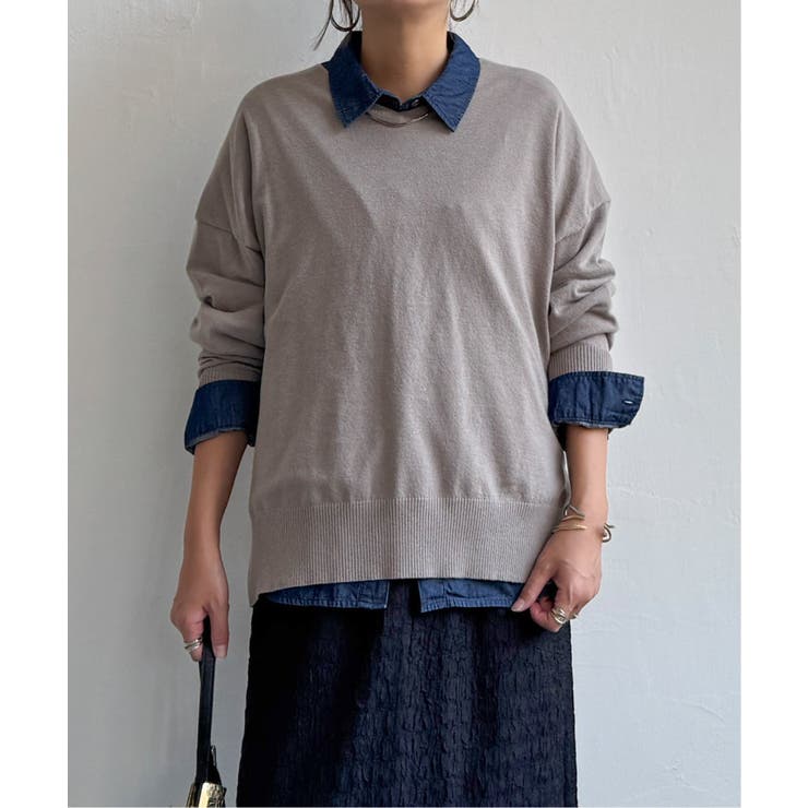 ソフトタッチアイレットVネックプルオーバー | Lbc with Life | 詳細画像26