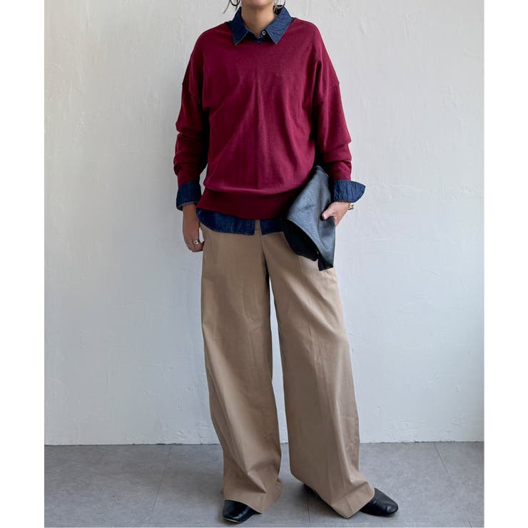 ソフトタッチアイレットVネックプルオーバー | Lbc with Life | 詳細画像3