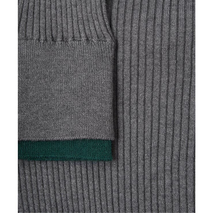 袖配色レイヤーリブニット | Lbc with Life | 詳細画像31 