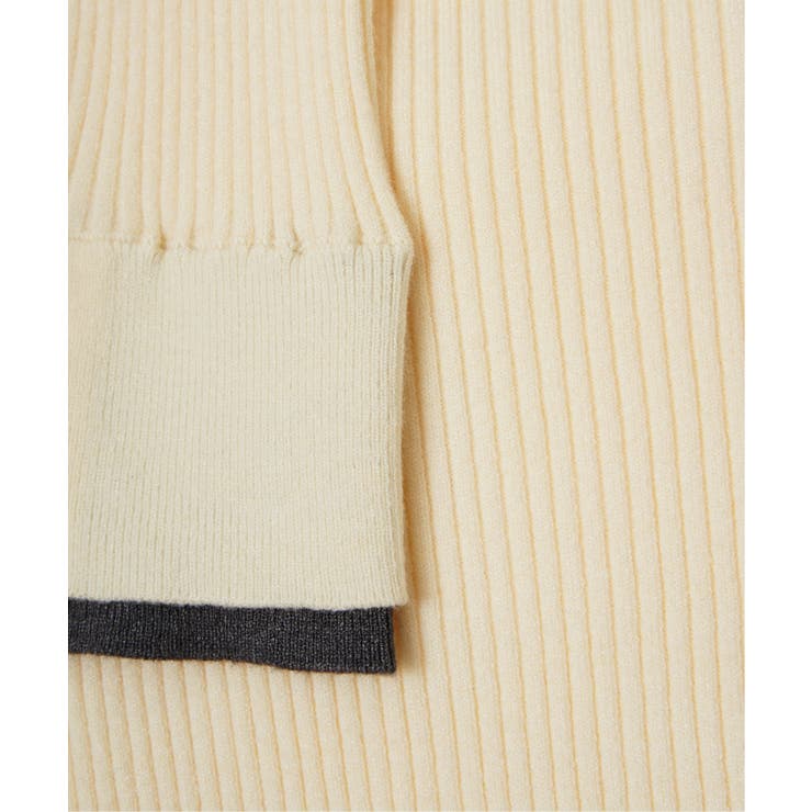 袖配色レイヤーリブニット | Lbc with Life | 詳細画像32 