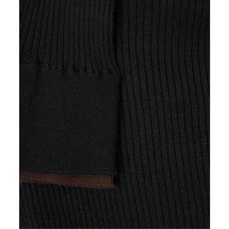 袖配色レイヤーリブニット | Lbc with Life | 詳細画像33 