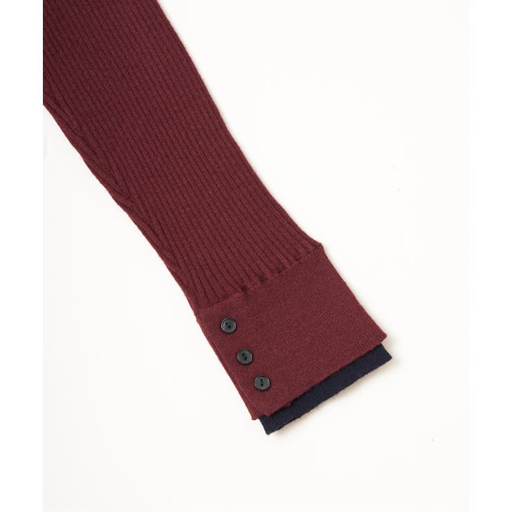 袖配色レイヤーリブニット | Lbc with Life | 詳細画像39 