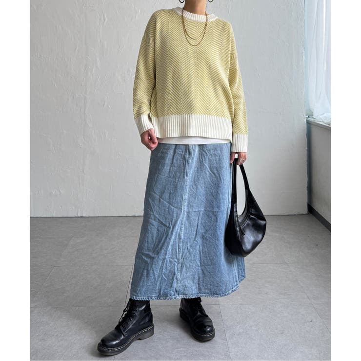 ヘリンボン柄ニットプルオーバー | Lbc with Life | 詳細画像6 