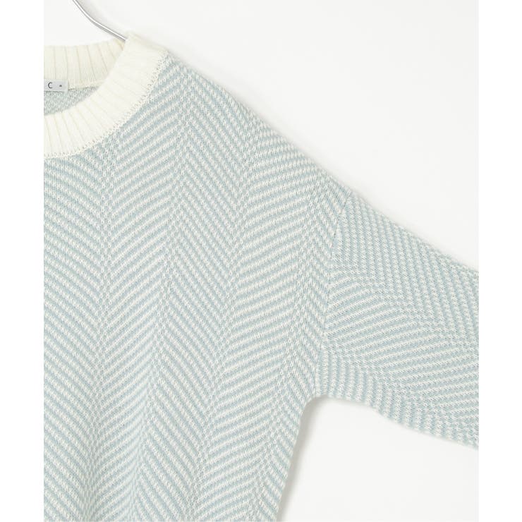 ヘリンボン柄ニットプルオーバー | Lbc with Life | 詳細画像17 