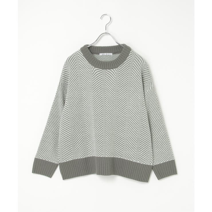 ヘリンボン柄ニットプルオーバー | Lbc with Life | 詳細画像28 