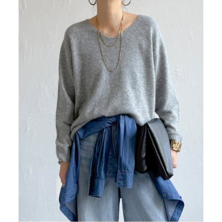 アンゴラコンVネックニット | Lbc with Life | 詳細画像14 