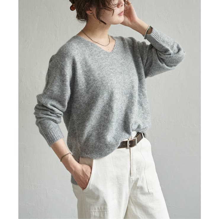 アンゴラコンVネックニット | Lbc with Life | 詳細画像4 