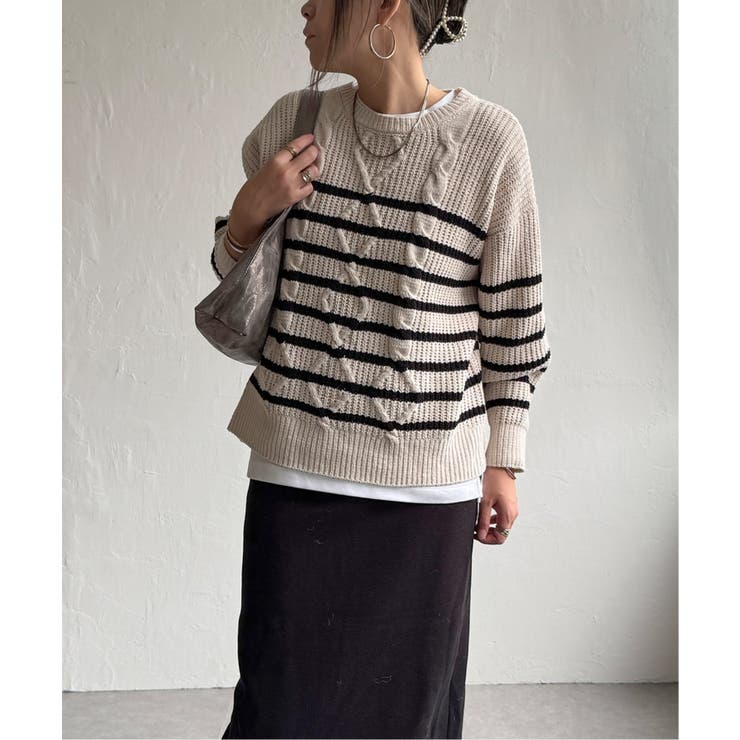 マットモールケーブルニットプルオーバー | Lbc with Life | 詳細画像10 