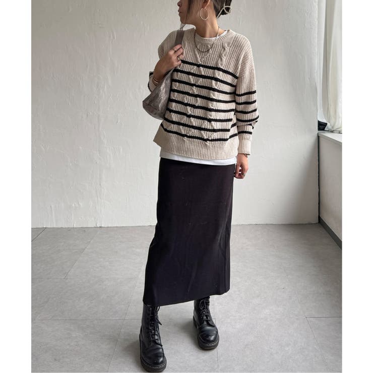 マットモールケーブルニットプルオーバー | Lbc with Life | 詳細画像11 