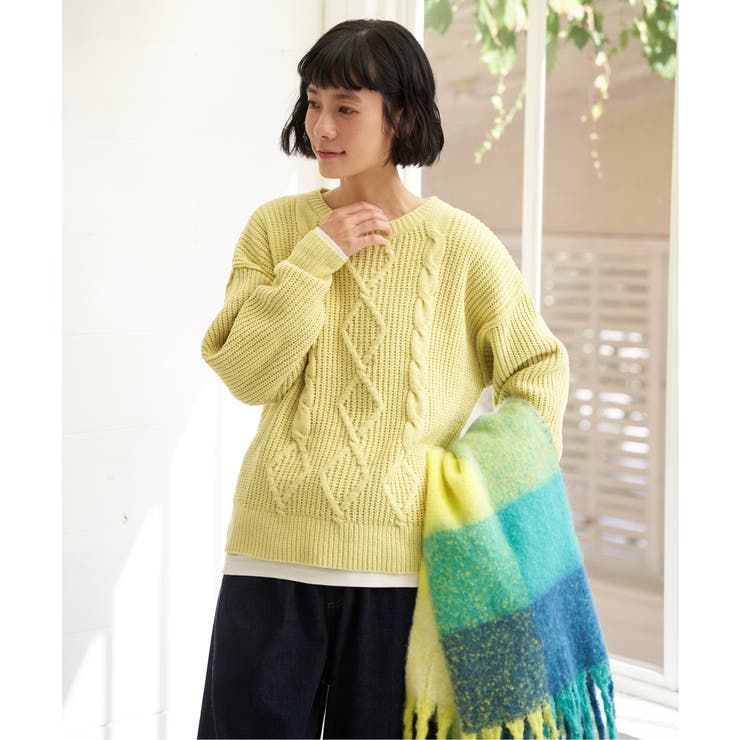 マットモールケーブルニットプルオーバー | Lbc with Life | 詳細画像12 