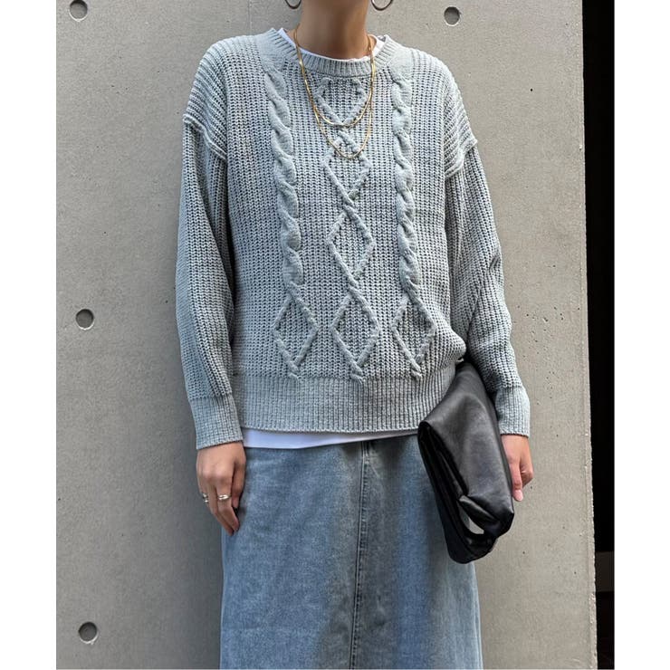 マットモールケーブルニットプルオーバー | Lbc with Life | 詳細画像19 