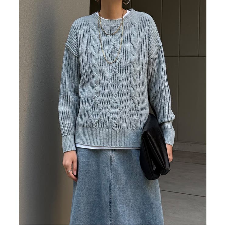 マットモールケーブルニットプルオーバー | Lbc with Life | 詳細画像20 