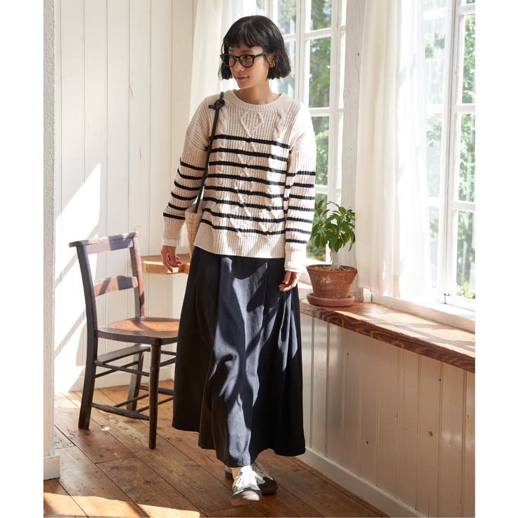 マットモールケーブルニットプルオーバー | Lbc with Life | 詳細画像4 