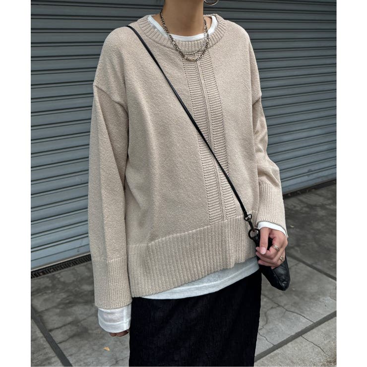 ミニブークレサイドスリットニット | Lbc with Life | 詳細画像18 