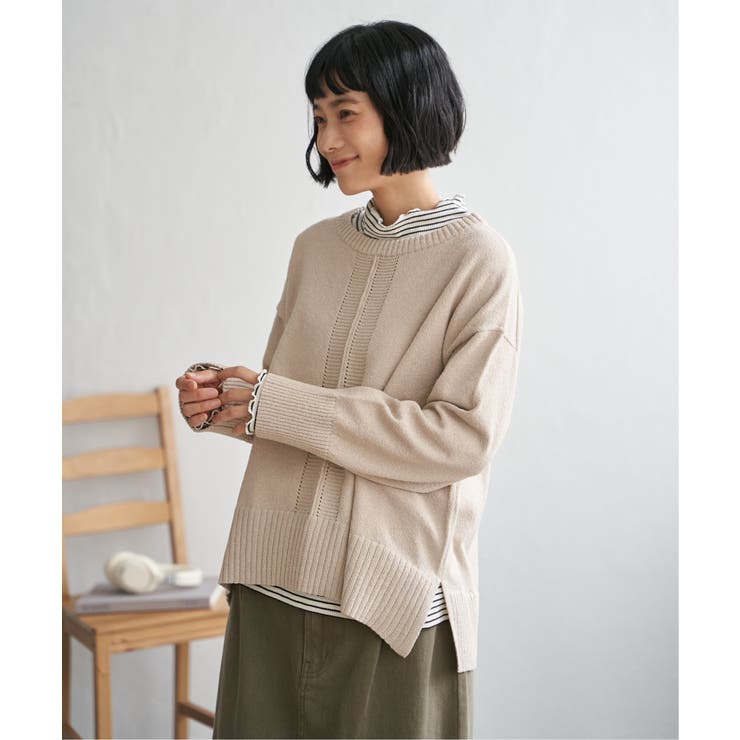 ミニブークレサイドスリットニット | Lbc with Life | 詳細画像21 