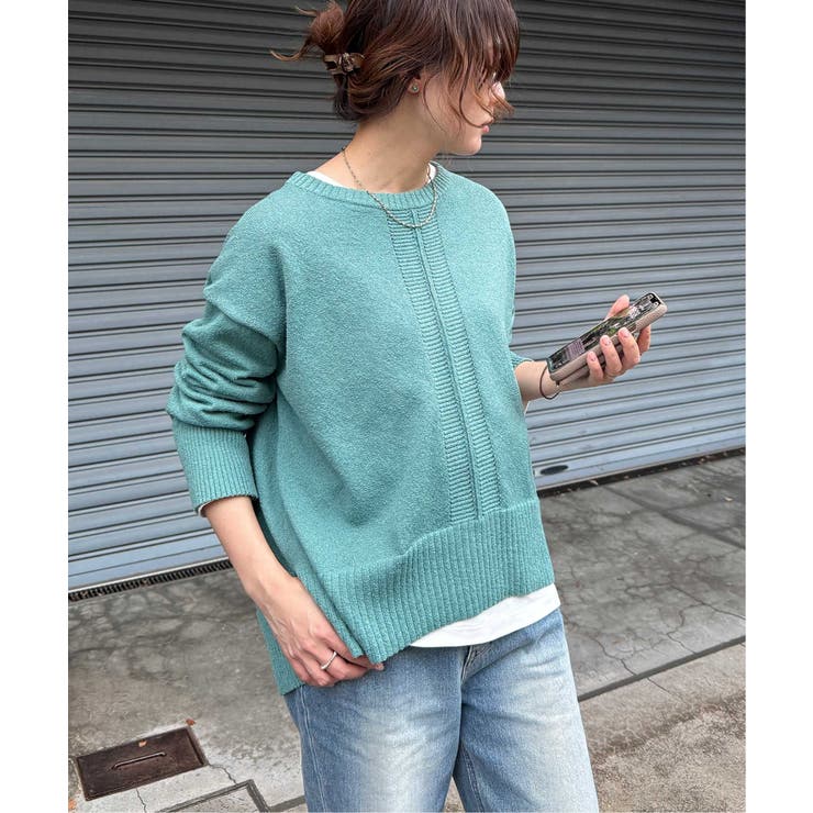 ミニブークレサイドスリットニット | Lbc with Life | 詳細画像24 