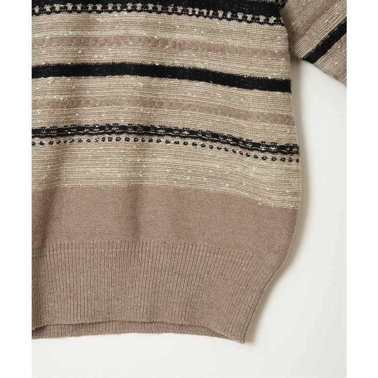 ラメネップボーダーニットプルオーバー | Lbc with Life | 詳細画像22 