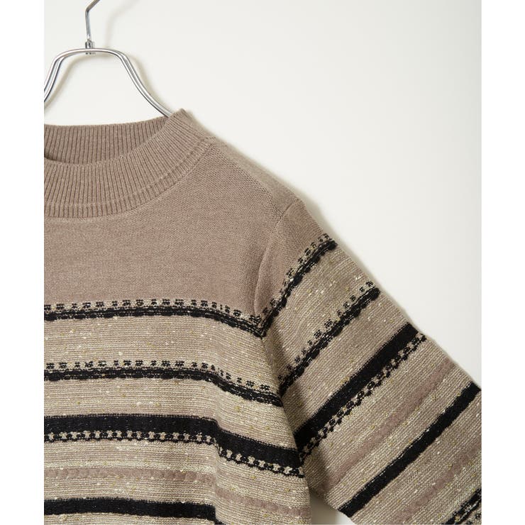 ラメネップボーダーニットプルオーバー | Lbc with Life | 詳細画像32 