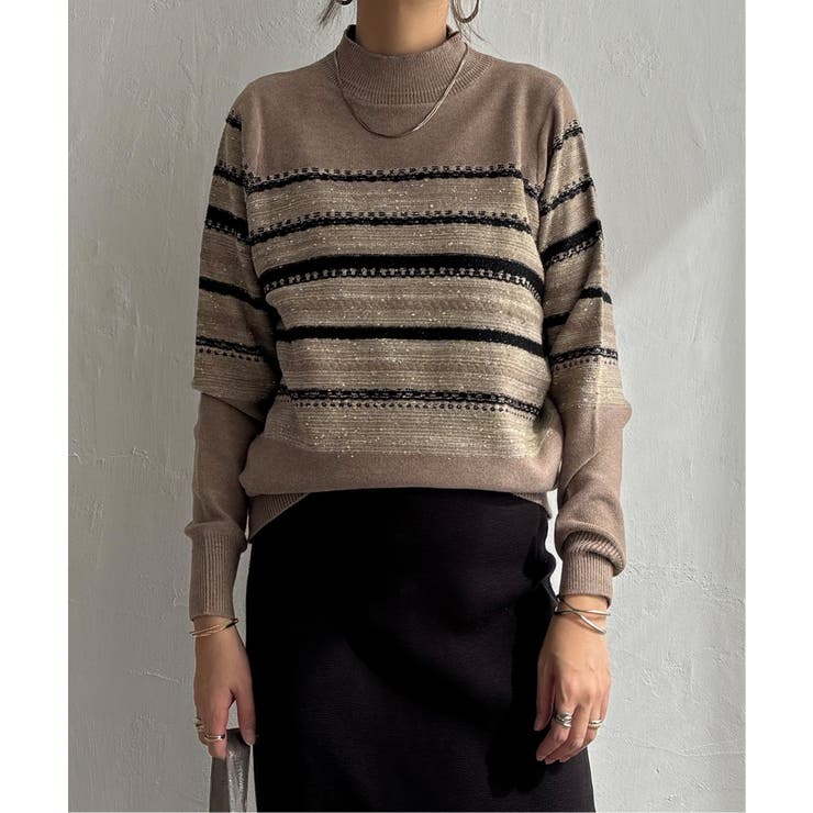 ラメネップボーダーニットプルオーバー | Lbc with Life | 詳細画像2 