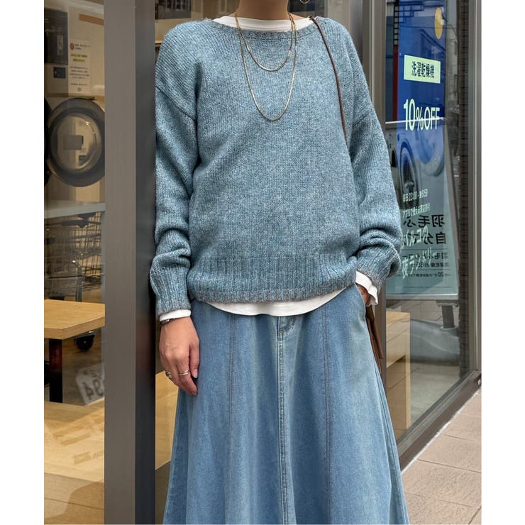 ラメノットヤーン配色ニットプルオーバー | Lbc with Life | 詳細画像7 