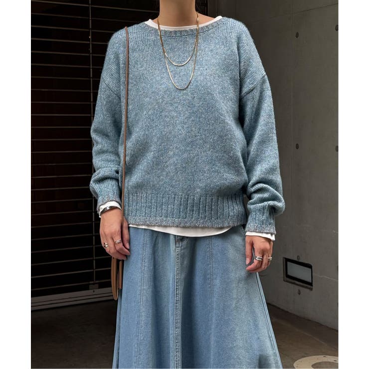 ラメノットヤーン配色ニットプルオーバー | Lbc with Life | 詳細画像8 