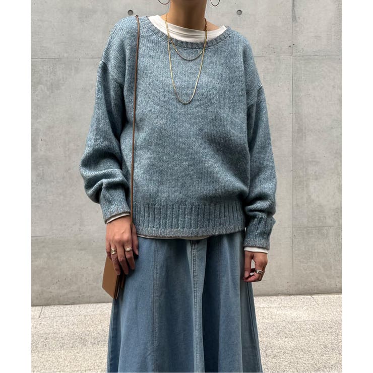 ラメノットヤーン配色ニットプルオーバー | Lbc with Life | 詳細画像9 