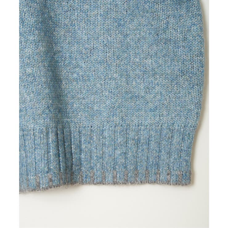 ラメノットヤーン配色ニットプルオーバー | Lbc with Life | 詳細画像26 