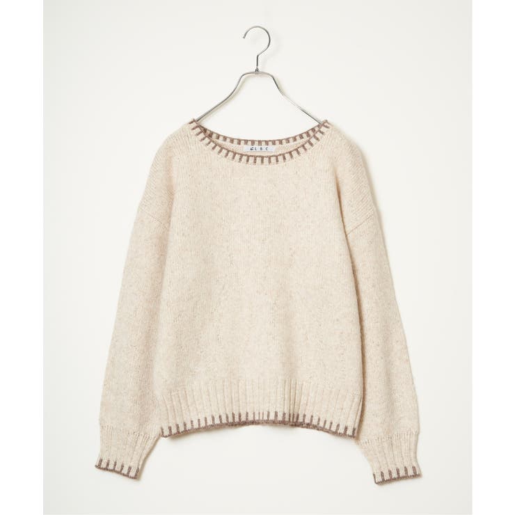 ラメノットヤーン配色ニットプルオーバー | Lbc with Life | 詳細画像28 