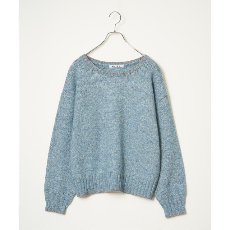 ラメノットヤーン配色ニットプルオーバー | Lbc with Life | 詳細画像32 