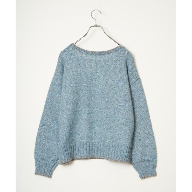 ラメノットヤーン配色ニットプルオーバー | Lbc with Life | 詳細画像33 