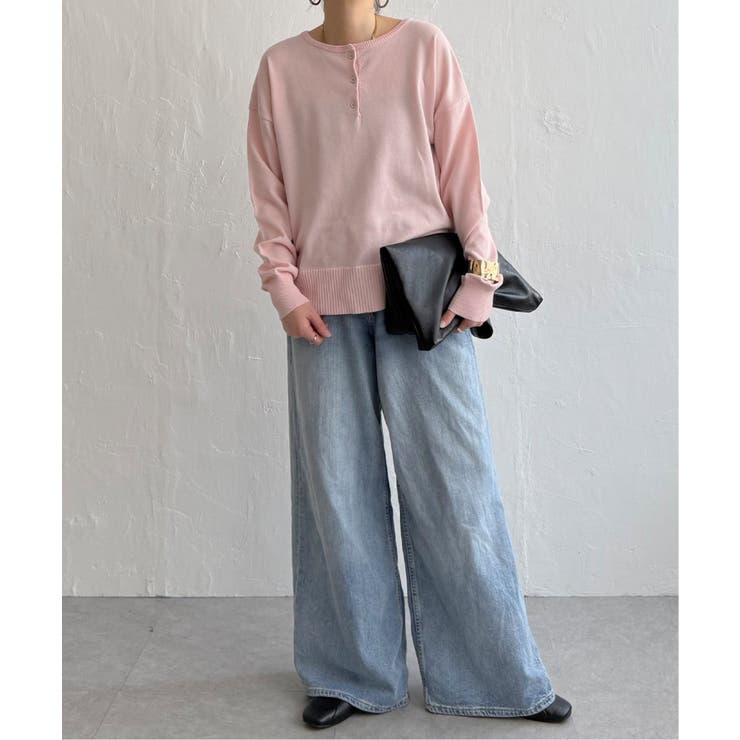 コットンタッチ2WAYヘンリーニット | Lbc with Life | 詳細画像28 