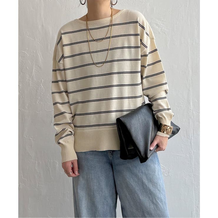 コットンタッチ2WAYヘンリーニット | Lbc with Life | 詳細画像4 