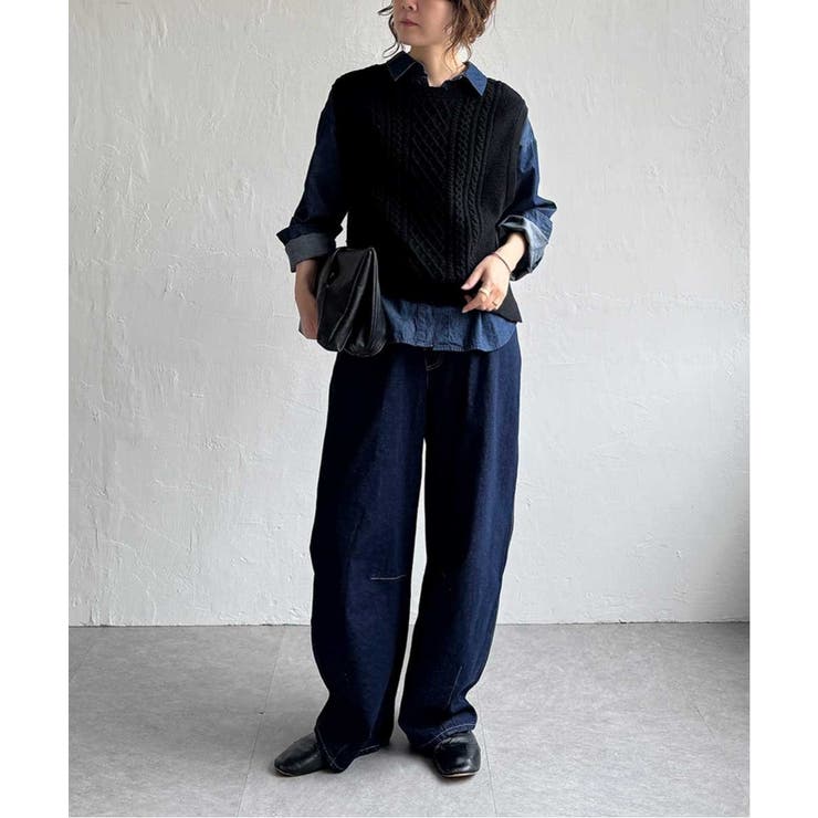 ウール混ケーブル2WAYベスト | Lbc with Life | 詳細画像30 