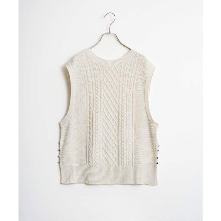 ウール混ケーブル2WAYベスト | Lbc with Life | 詳細画像32 