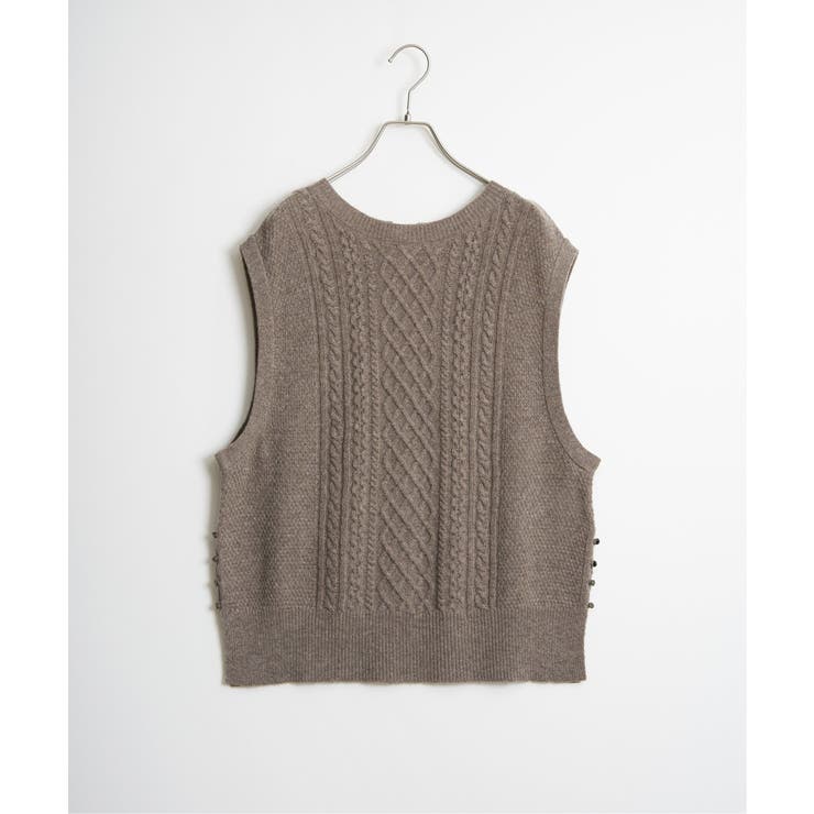 ウール混ケーブル2WAYベスト | Lbc with Life | 詳細画像33 