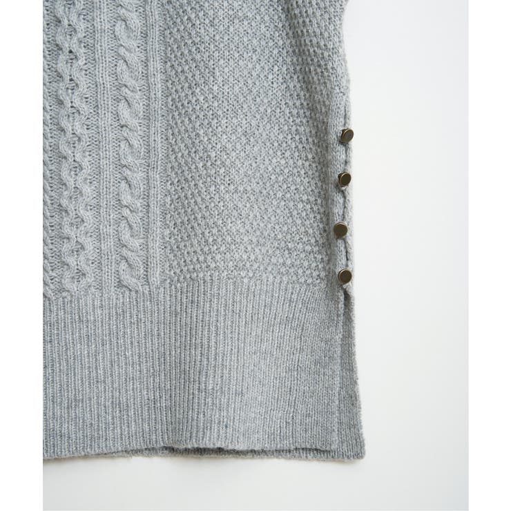 ウール混ケーブル2WAYベスト | Lbc with Life | 詳細画像39 