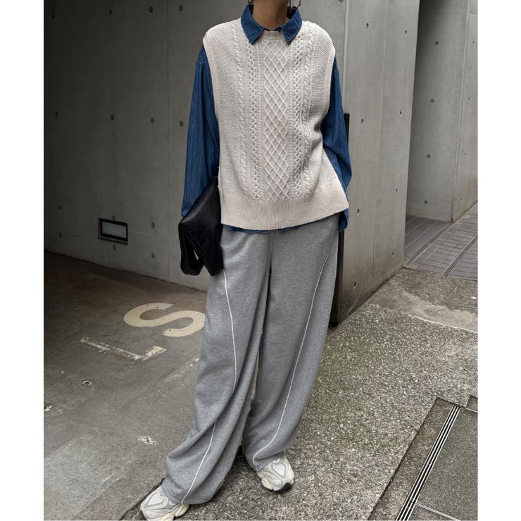 ウール混ケーブル2WAYベスト | Lbc with Life | 詳細画像2 