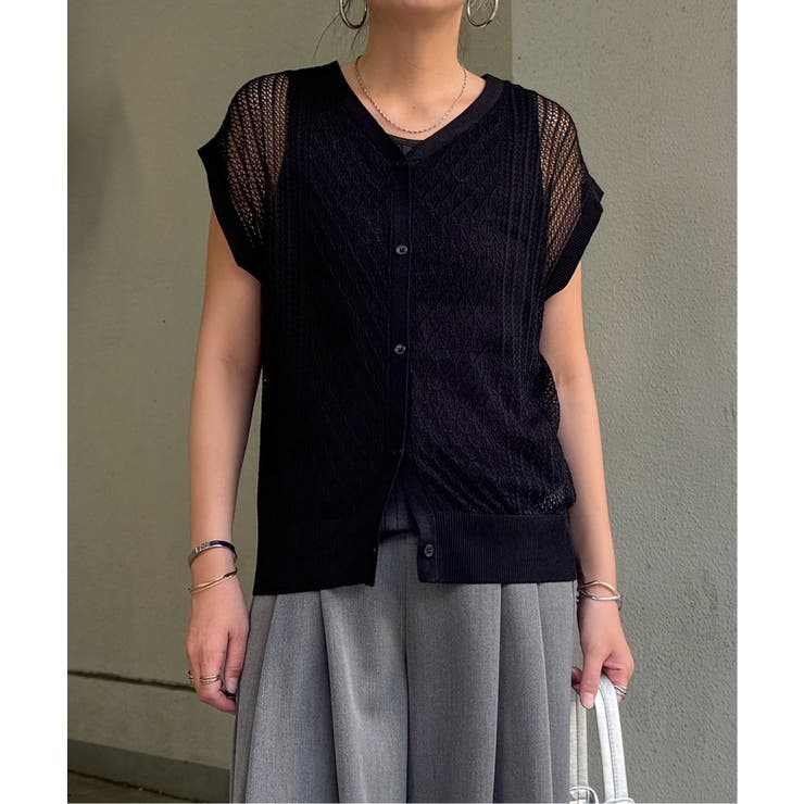 透かし編み2WAYベスト | Lbc with Life | 詳細画像11 