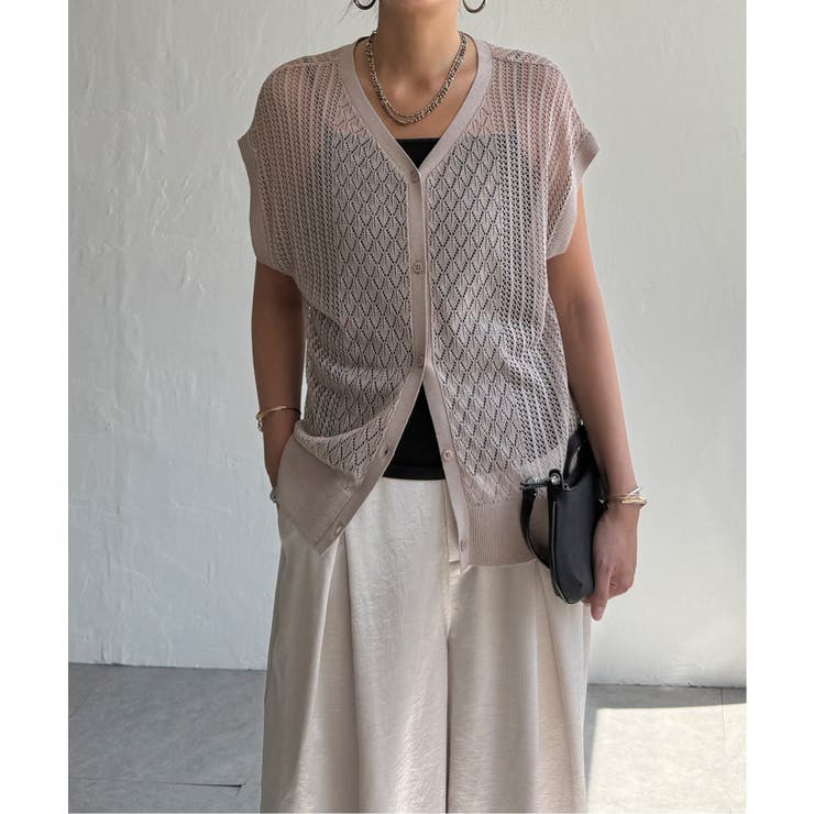 透かし編み2WAYベスト | Lbc with Life | 詳細画像16 