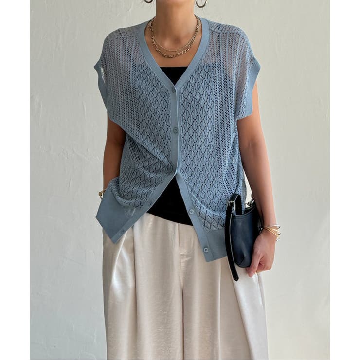 透かし編み2WAYベスト | Lbc with Life | 詳細画像21 