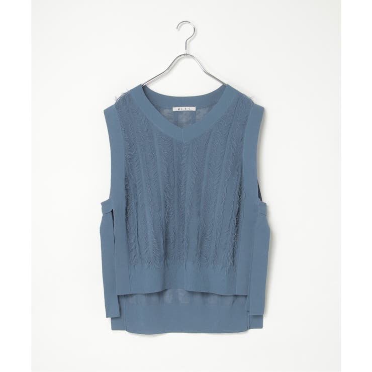 フリンジシアーサイドリボンベスト | Lbc with Life | 詳細画像32 