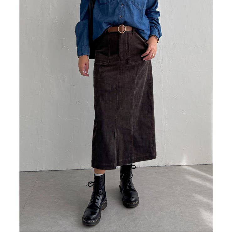 コーデュロイベイカーIラインスカート | Lbc with Life | 詳細画像11 