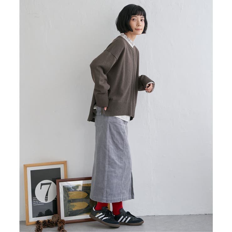 コーデュロイベイカーIラインスカート | Lbc with Life | 詳細画像17 