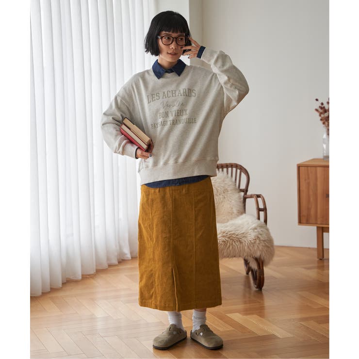 コーデュロイベイカーIラインスカート | Lbc with Life | 詳細画像24 