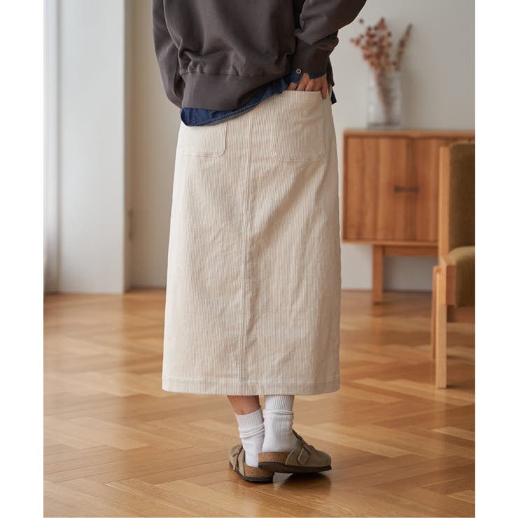 コーデュロイベイカーIラインスカート | Lbc with Life | 詳細画像3 