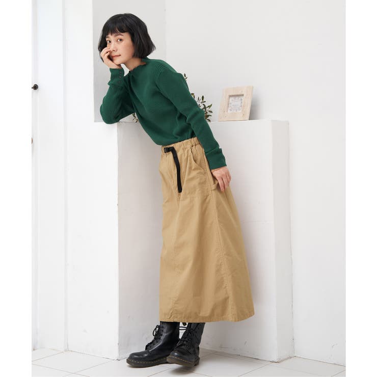 コットンツイルワークベルトスカート | Lbc with Life | 詳細画像8 