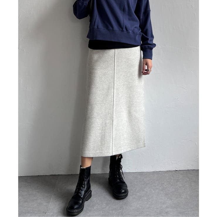 ジャージメルトンＩラインスカート | Lbc with Life | 詳細画像3 