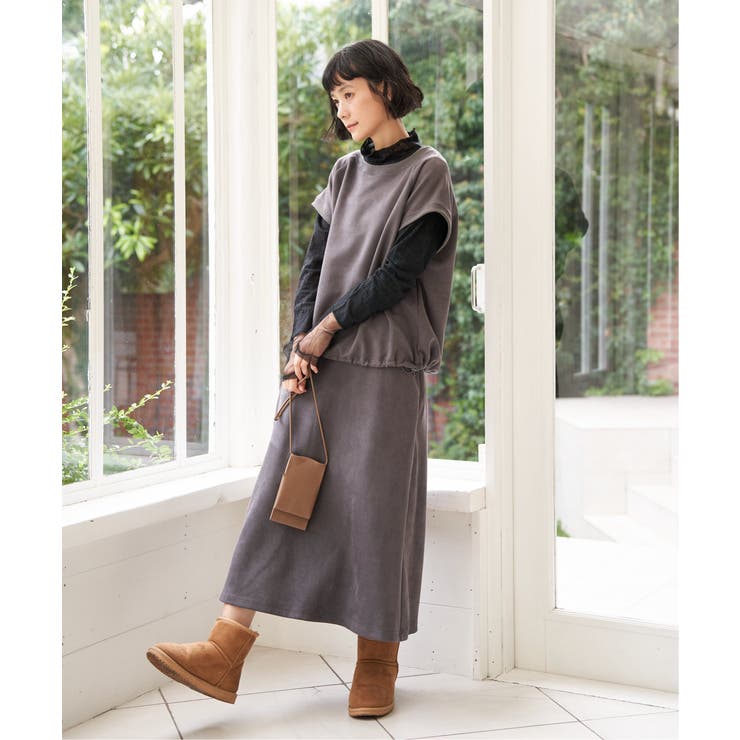 スエードポンチロングスカート | Lbc with Life | 詳細画像17 